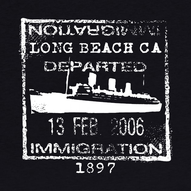 Long Beach Passport Stamp by KnuckleTonic